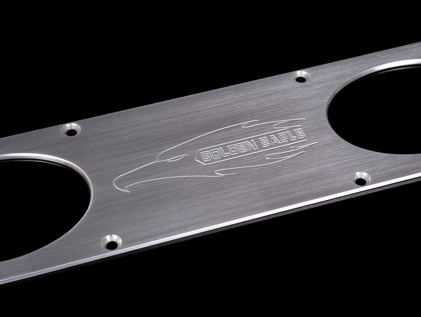 Golden Eagle 1-Piece Rear Bumper Diffuser - Brushed Aluminum (Shipping Damage)