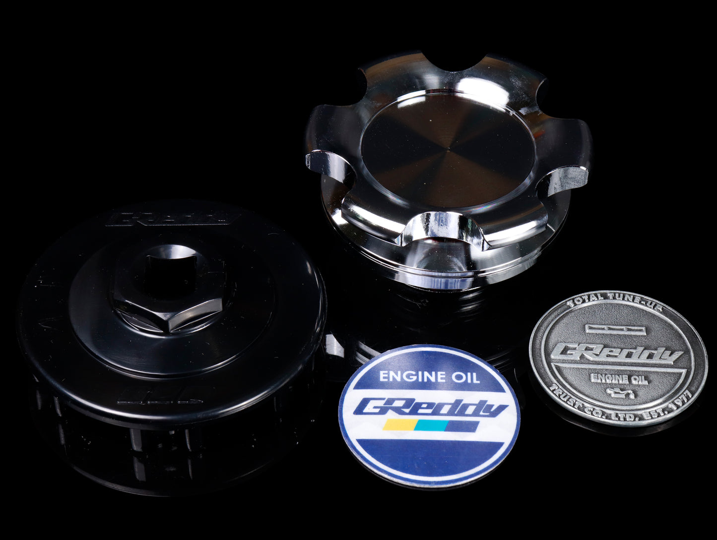 Greddy Oil Filler Cap B-Type 05 Hon - Chrome