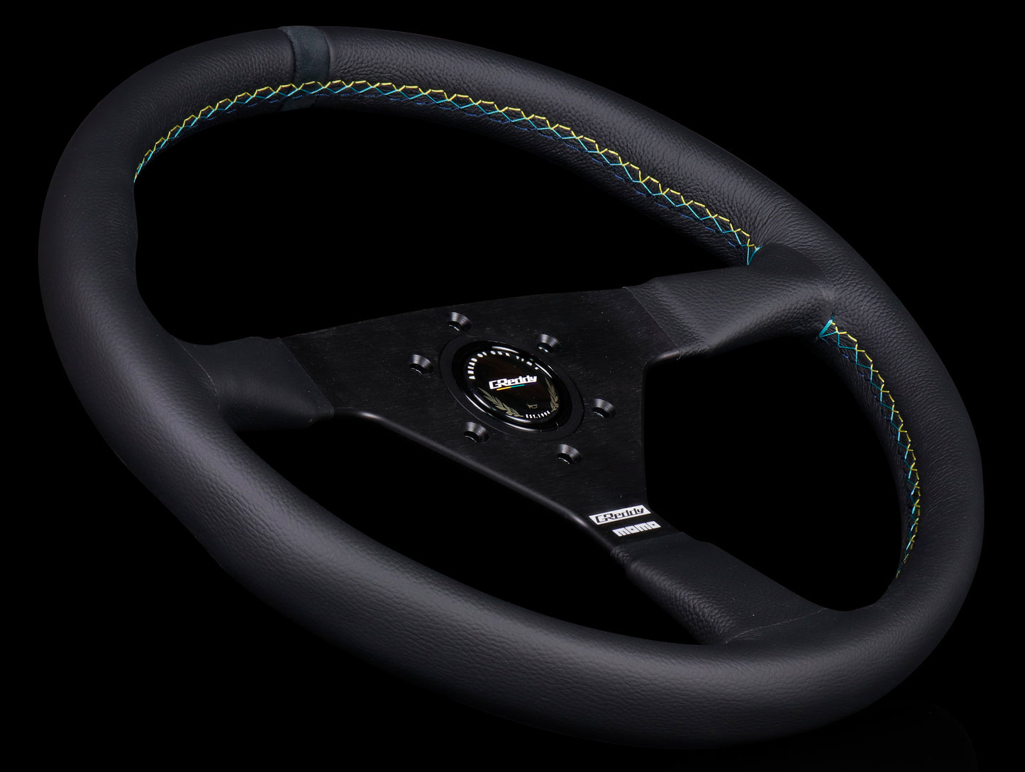 Greddy x Momo Monte Carlo Steering Wheel - Black Leather