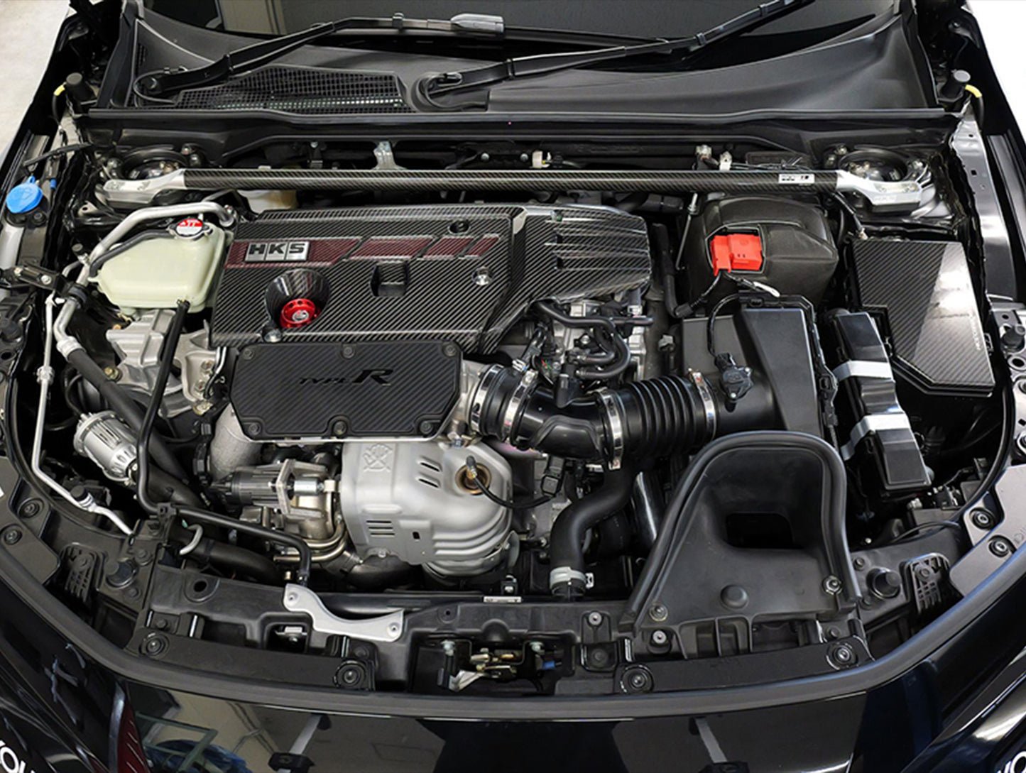 HKS Dry Carbon Engine Cover - 17+ Civic Type R (FK8/FL5)