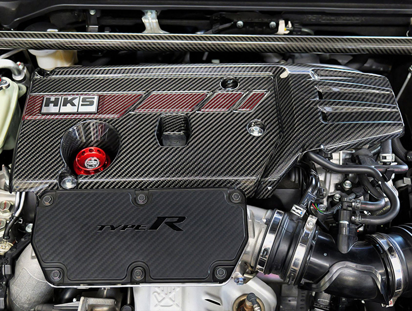 HKS Dry Carbon Engine Cover - 17+ Civic Type R (FK8/FL5)