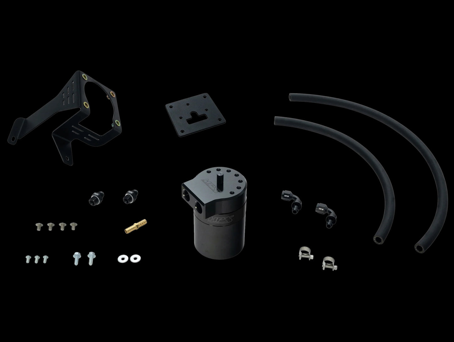 HPS Performance Aluminum Oil Catch Can Kit - 12-15 Civic Si