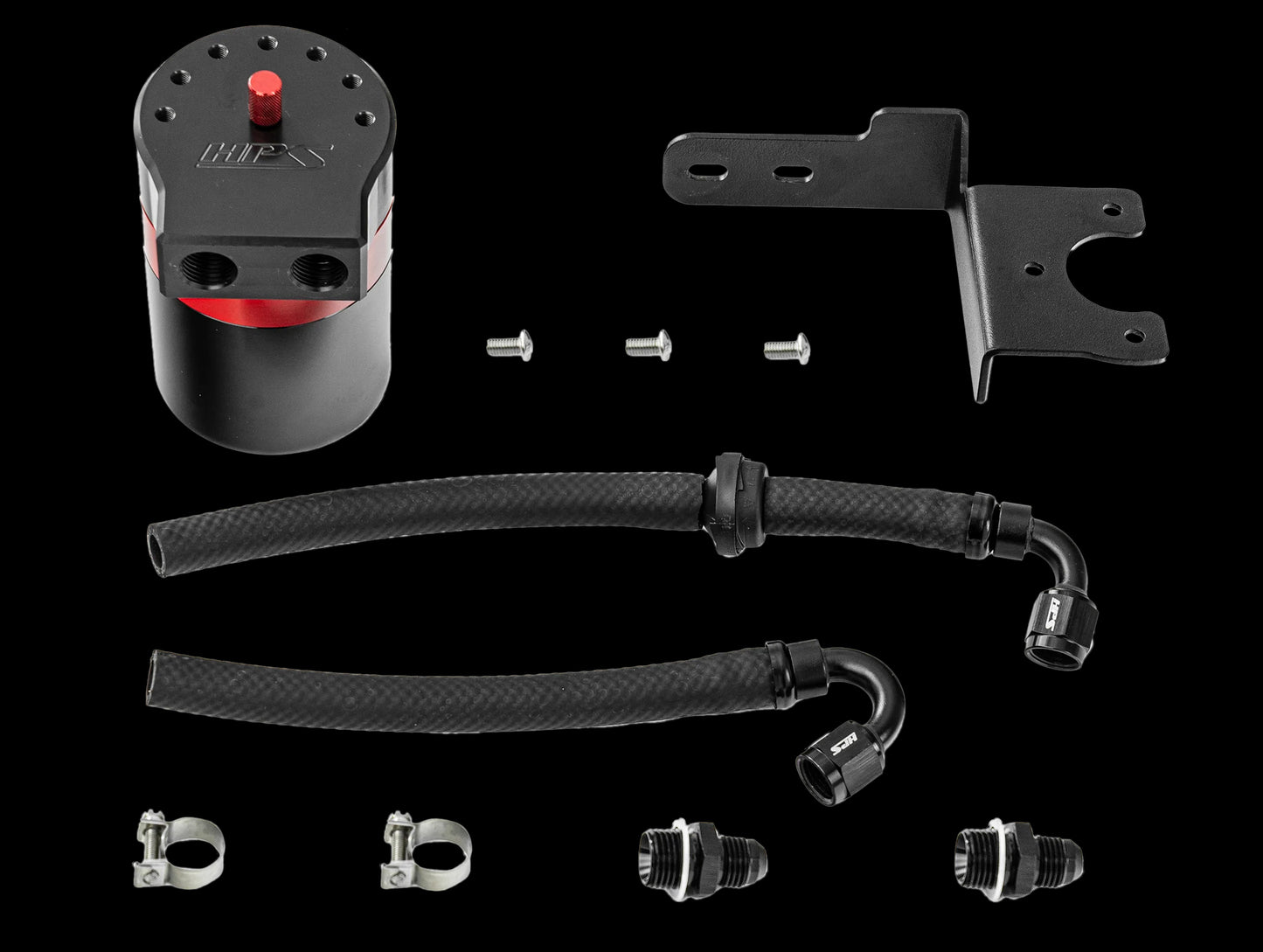 HPS Performance Aluminum Oil Catch Can Kit - 17+ Civic Type R (FK8/FL5)