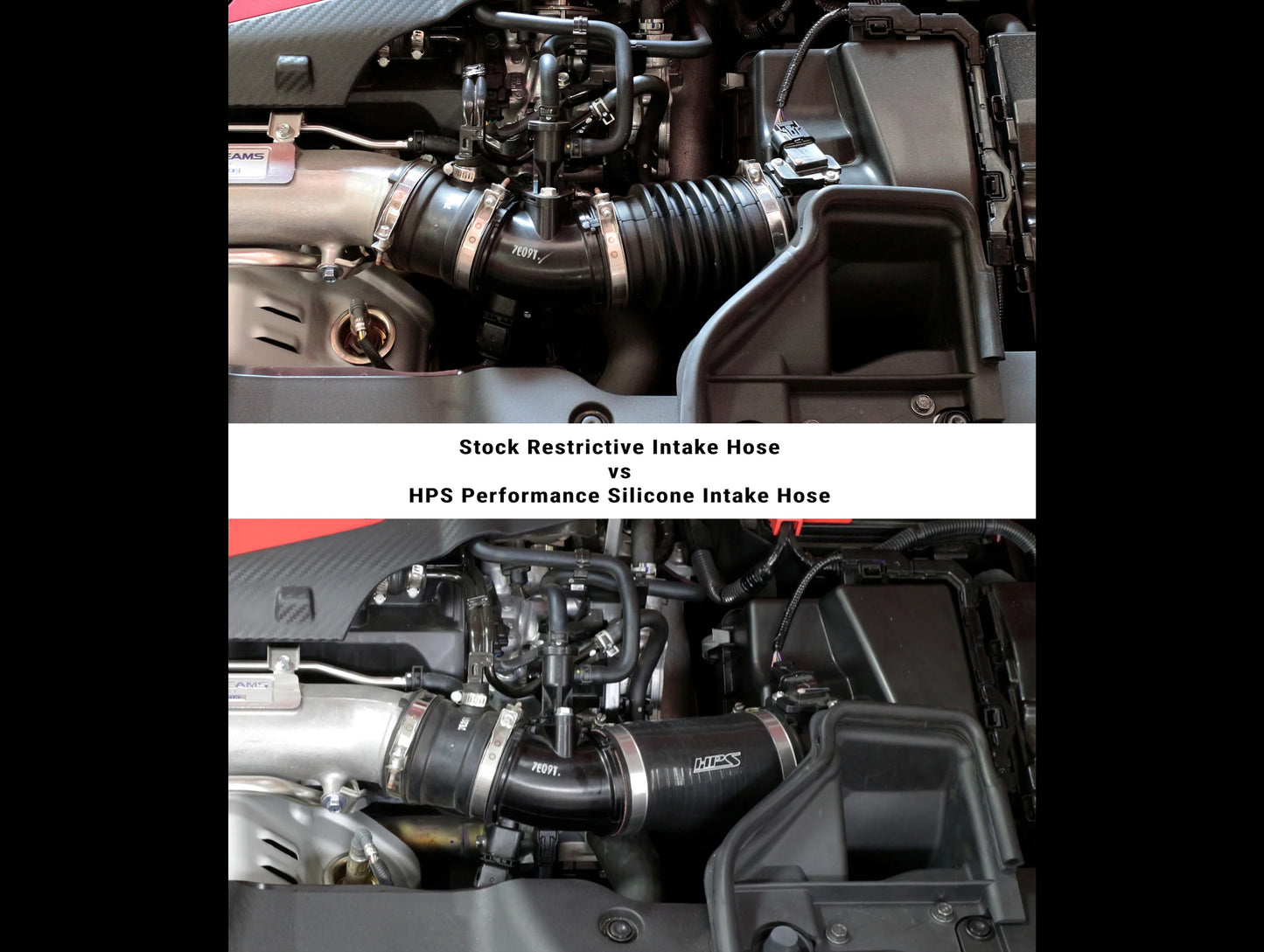 HPS Performance Silicone Air Intake Kit Post MAF Hose - 17-21 Civic Type R (FK8)