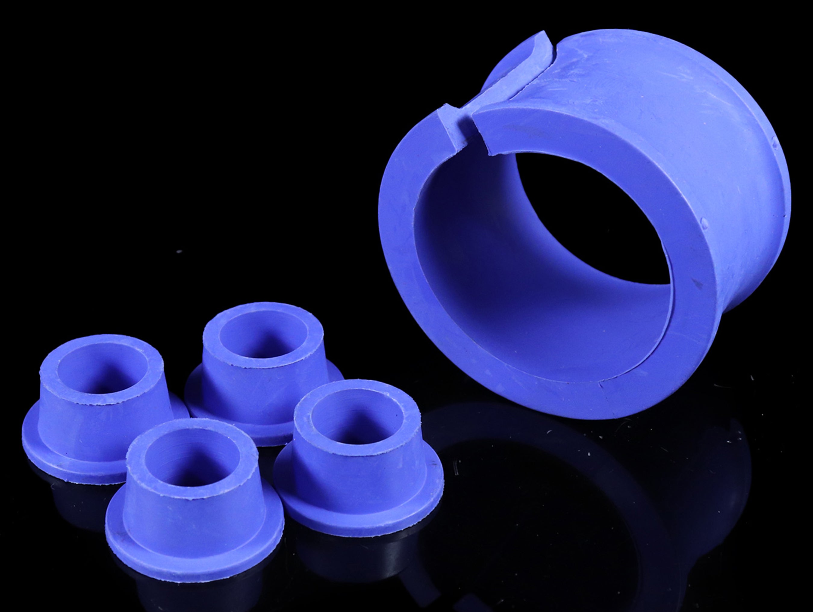 パーツ PoohSuke Hardrace TPV Power Steering Rack Bushings - 92-95 Civic / 94-01