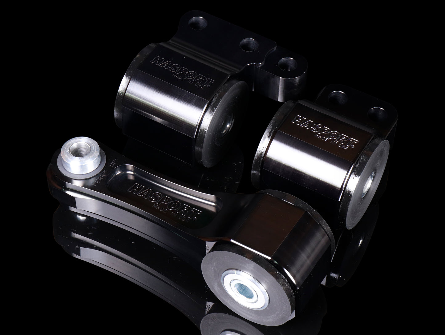 Hasport Billet Black Replacement Mounts - 22+ Civic Type-R (FL5) / 23+ Integra Type-S (DE5)