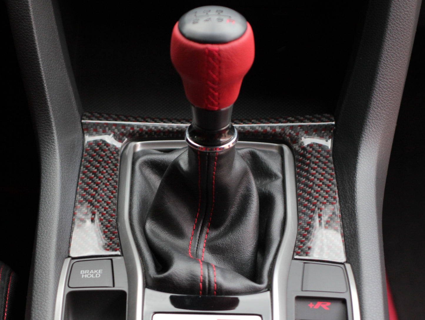 Honda Carbon Center Console Panel - 17-21 Civic Type-R (FK8)