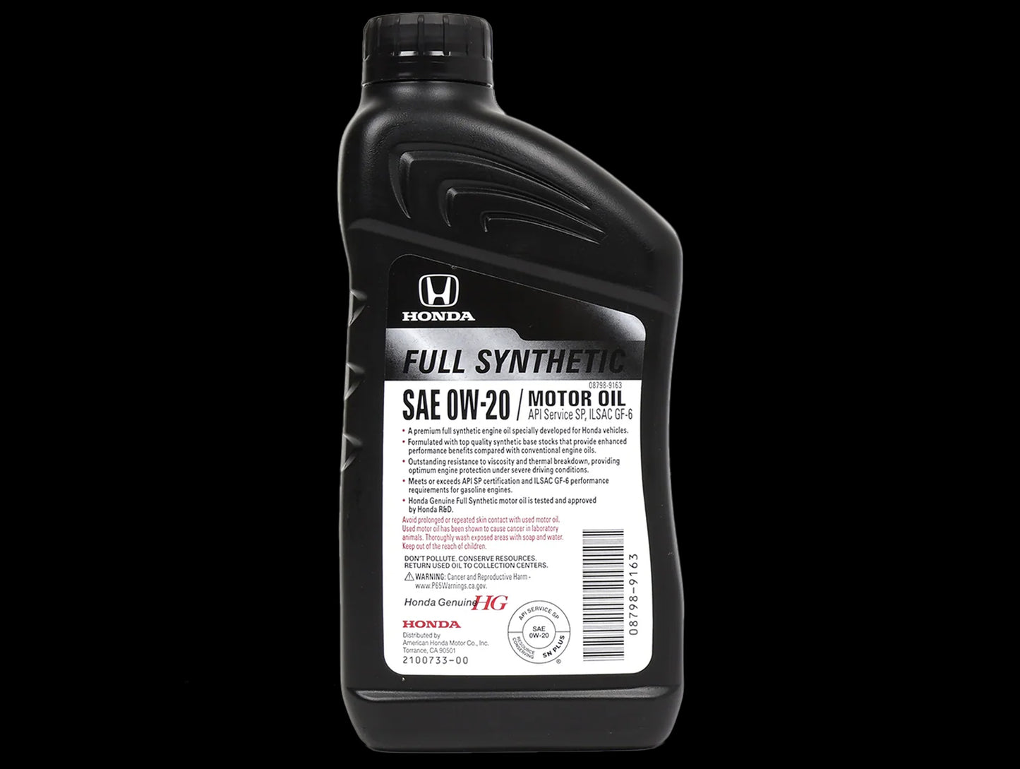 Honda Full Synthetic 0W-20 Oil