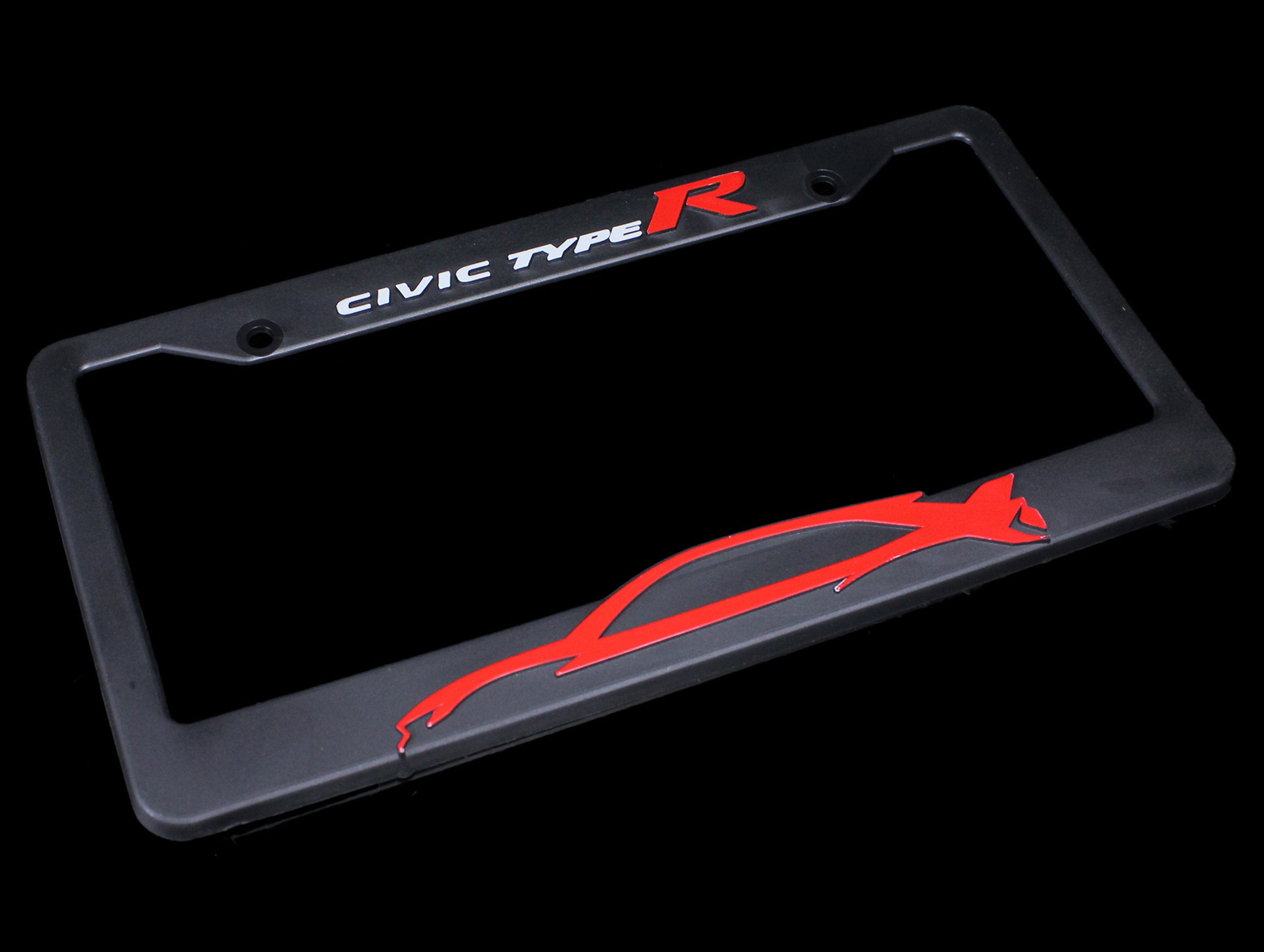 Honda Official Licensed Civic Type-R License Plate Frame - Silhouette ...