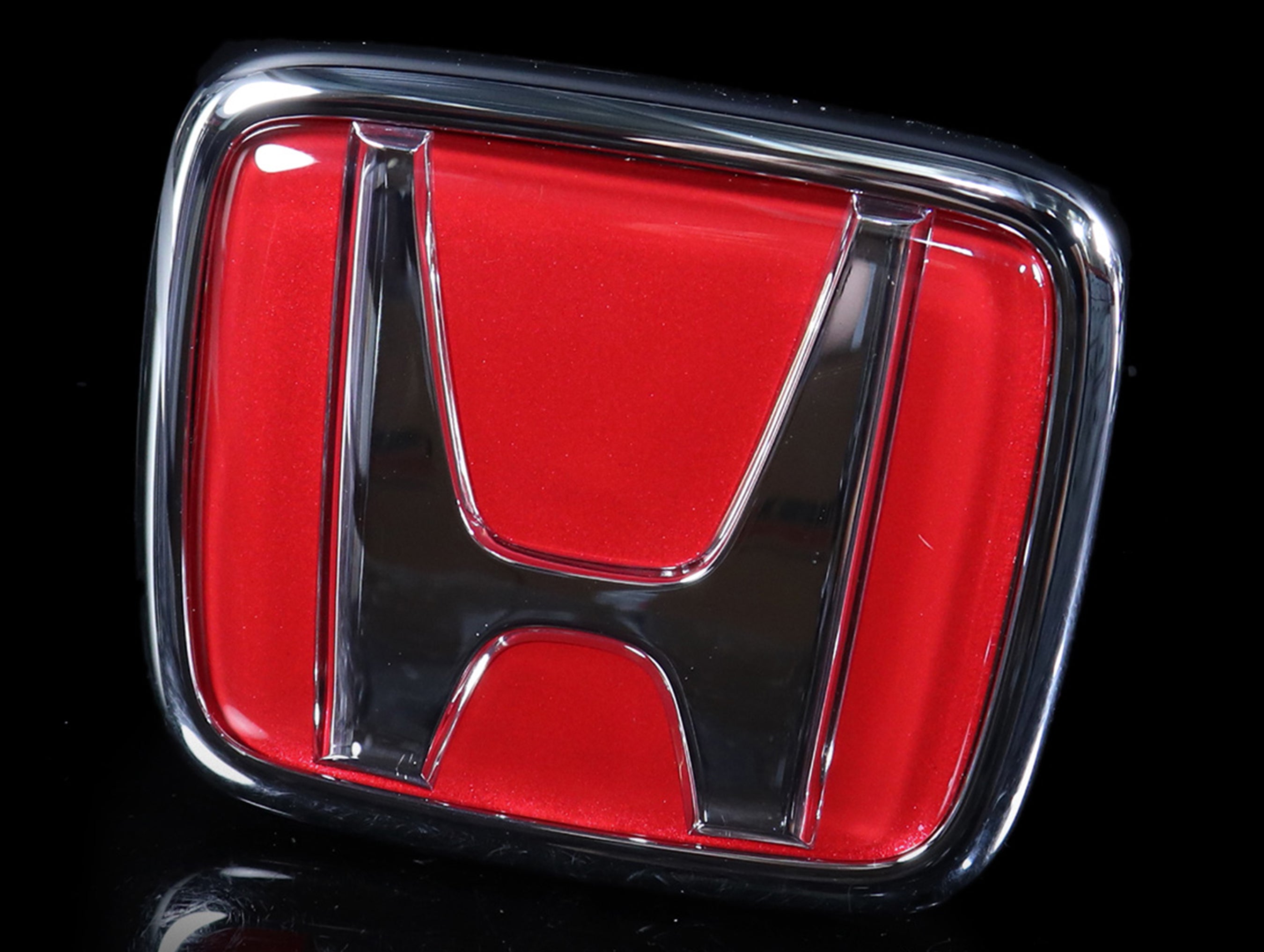 Handa Red Lettering Red Honda Logo Car