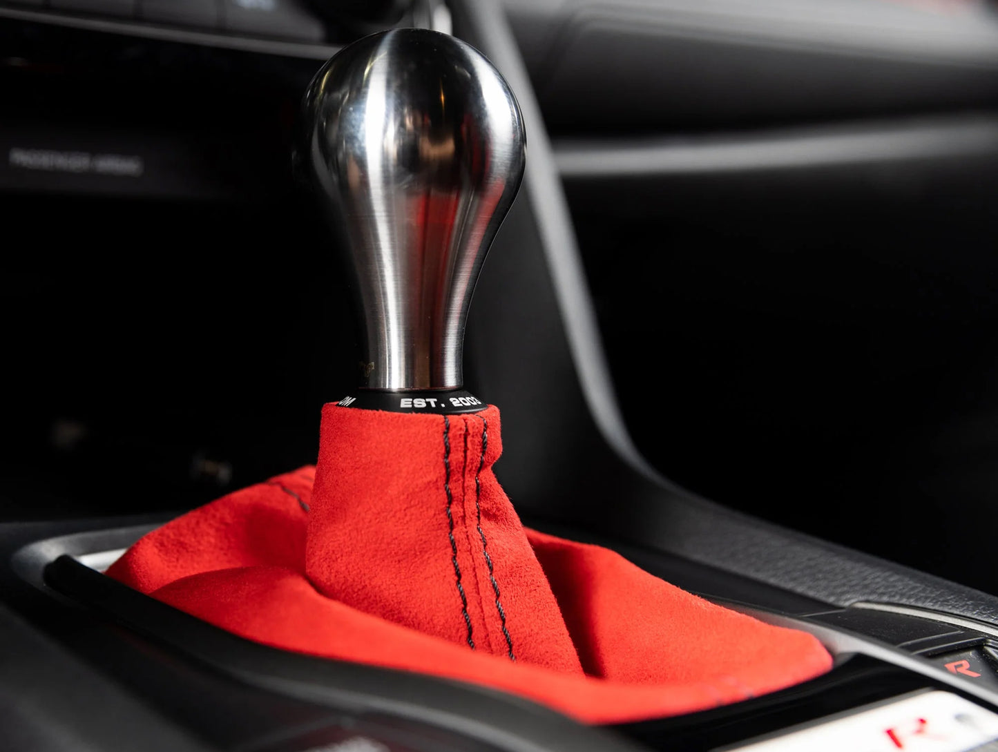 Hybrid Racing Alcantara Shift Boot - 16-21 Civic