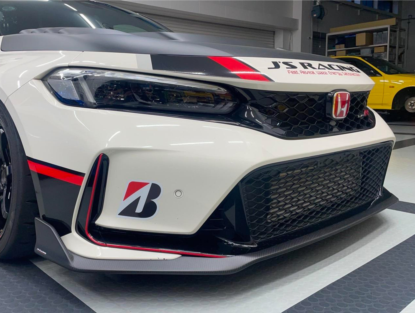J's Racing Phantom Dry Carbon Front Spoiler - 23+ Civic Type R (FL5)