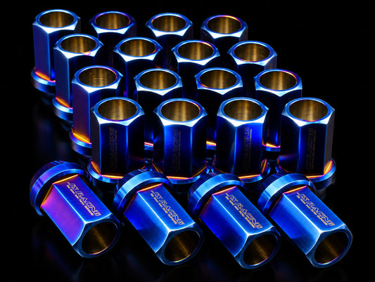 J's Racing Extended Titanium Lug Nuts 19HEX - 14x1.50