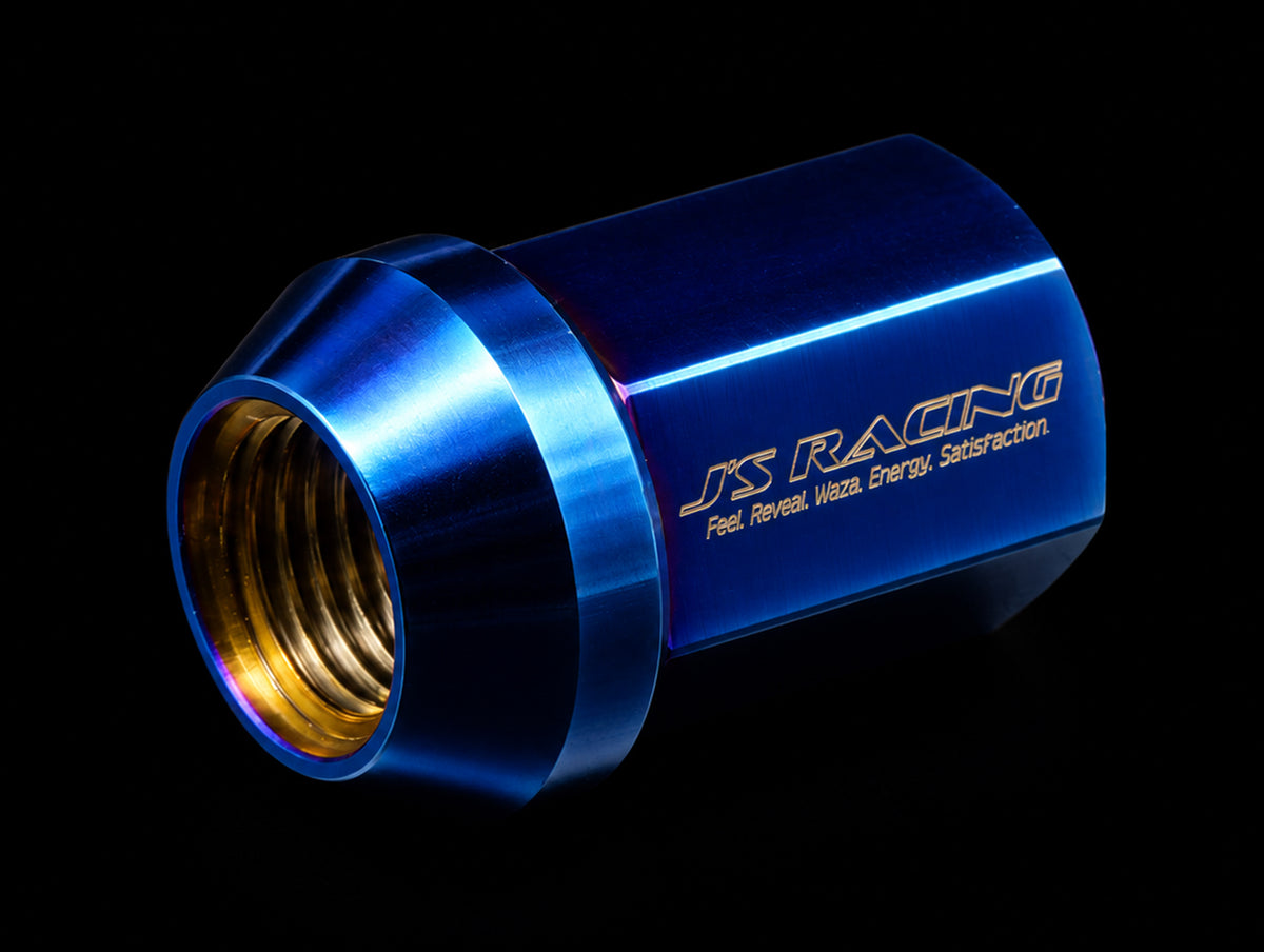 J's Racing Extended Titanium Lug Nuts 19HEX - 14x1.50