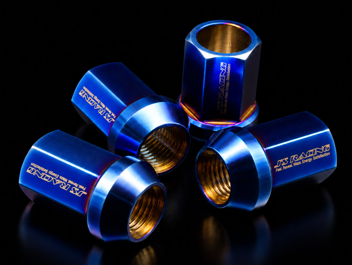 J's Racing Extended Titanium Lug Nuts 19HEX - 14x1.50