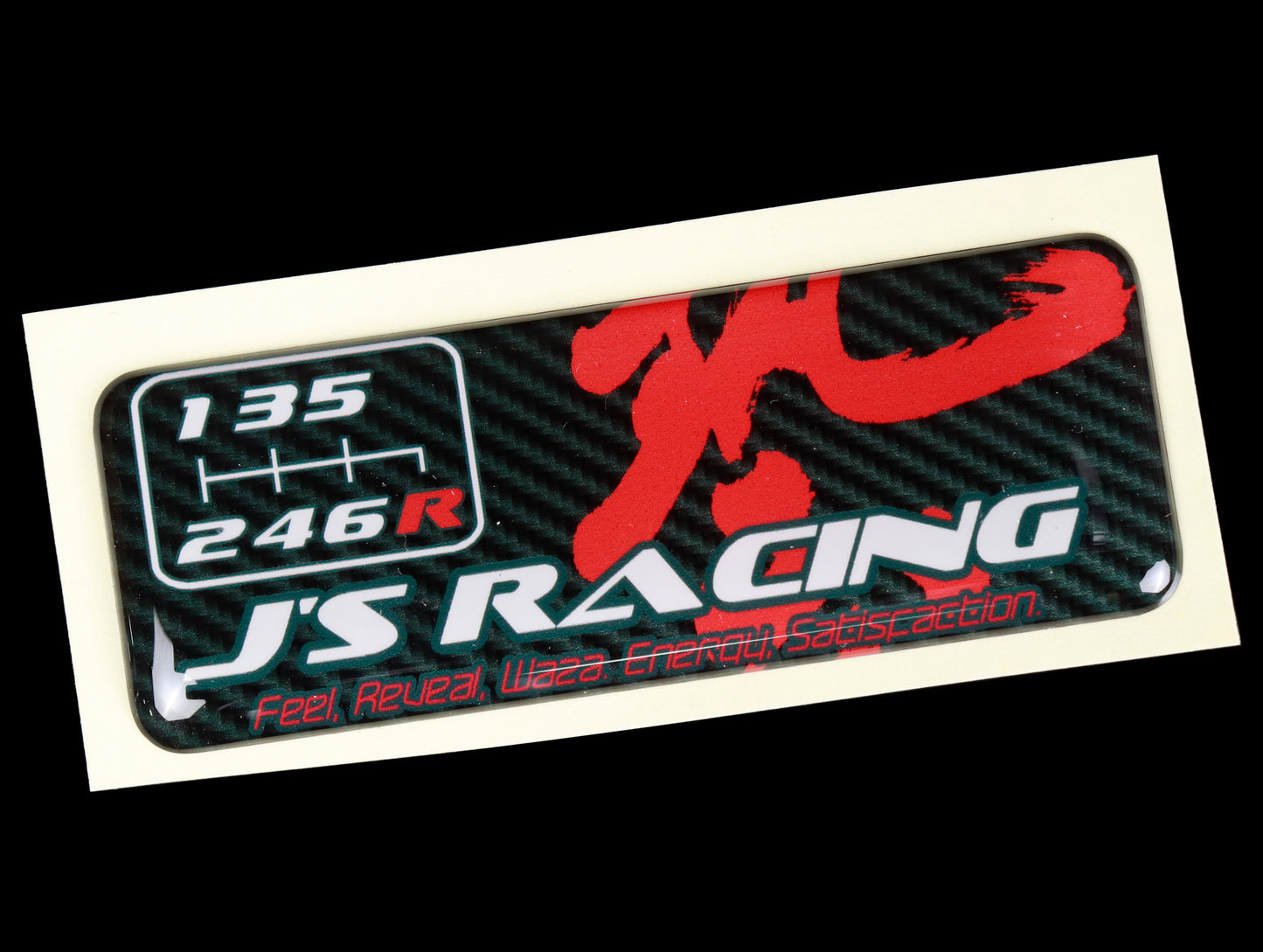 J's Racing Waza Shift Pattern Plate - 6 Speed MT