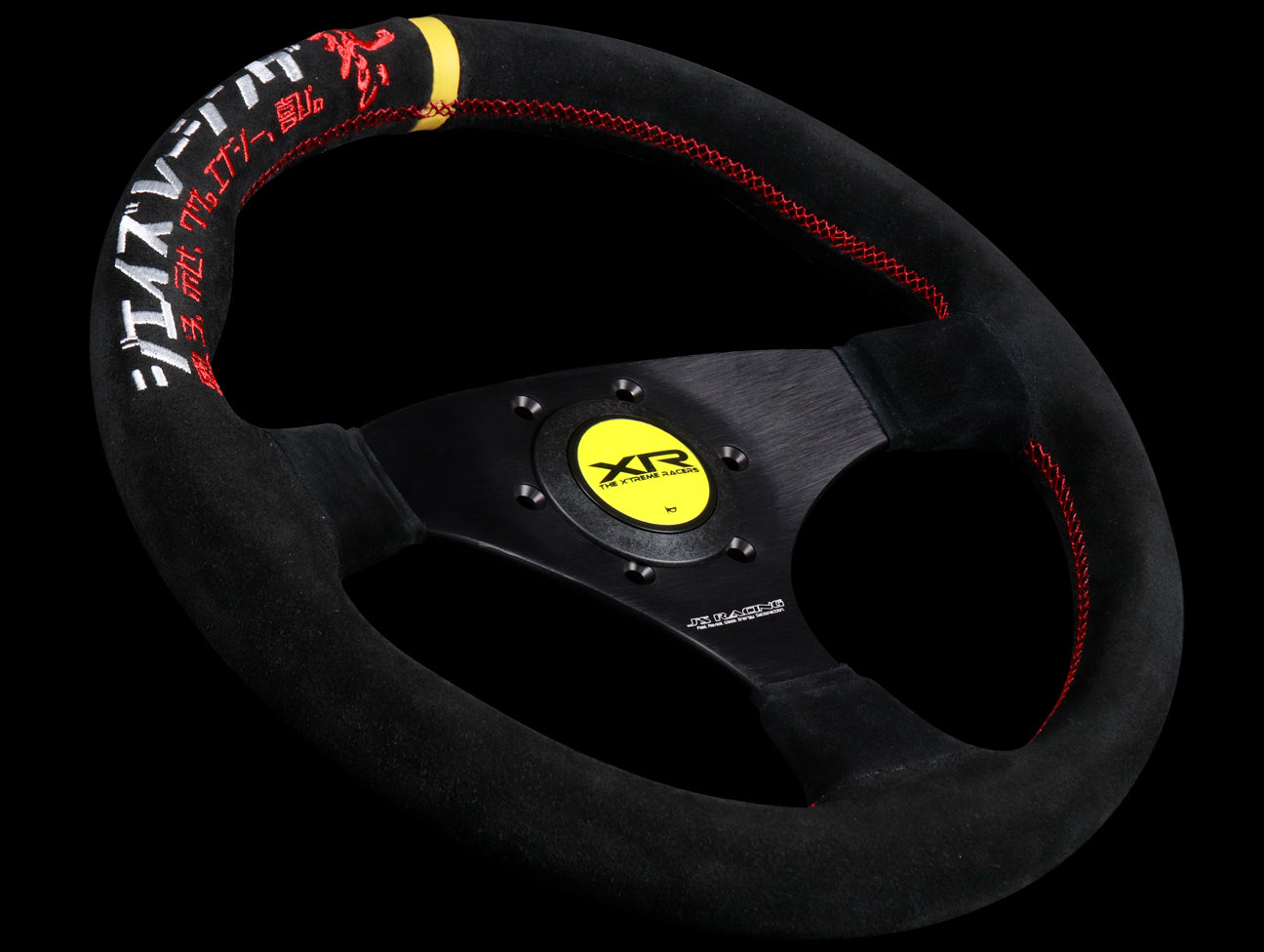 J's Racing XR Steering Wheel Type F Japan Black Suede