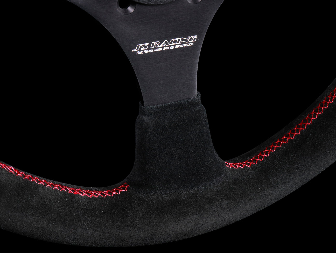 J's Racing XR Steering Wheel Type F Japan Black Suede