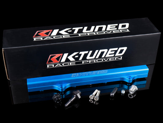 K-Tuned K-Series Fuel Rail - Blue - 02-11 Civic Si/RSX/TSX EFI Rail w/IAA Delete Kit