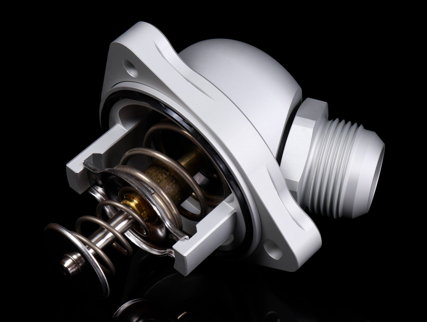 K-Tuned K-Series Swivel Neck Thermostat 1.25"/16AN Fitting