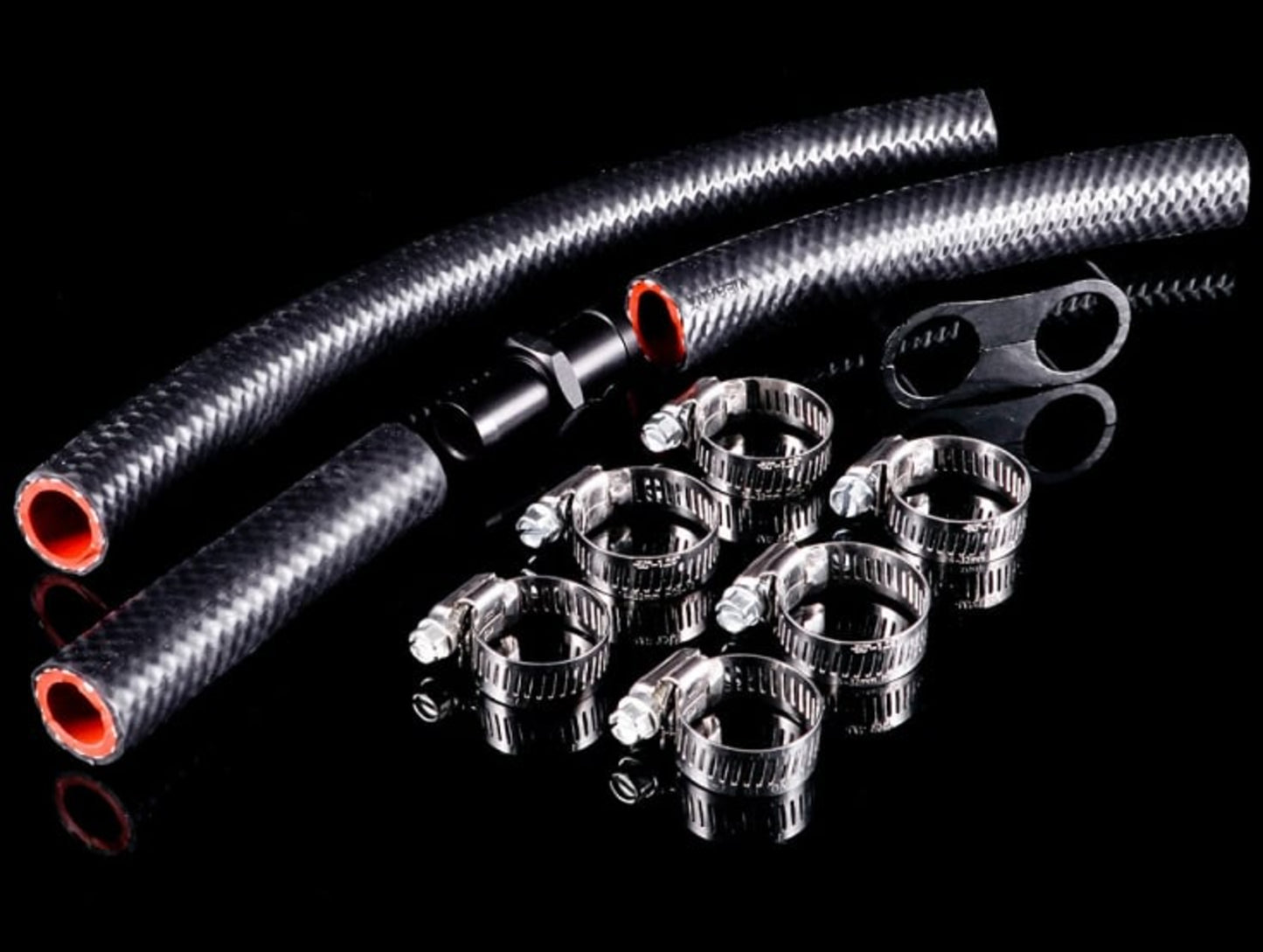 K-Tuned Universal Heater Hose Kit (w/ Hose & Clamps)