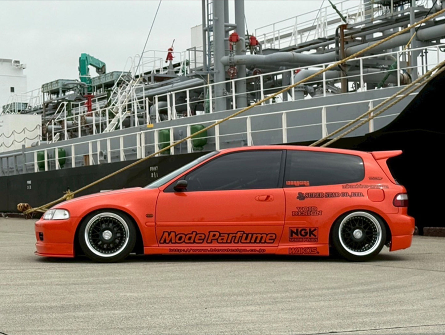 Mode Parfume Rear FRP Roof Spoiler Spec 2 - 92-95 Civic Hatchback