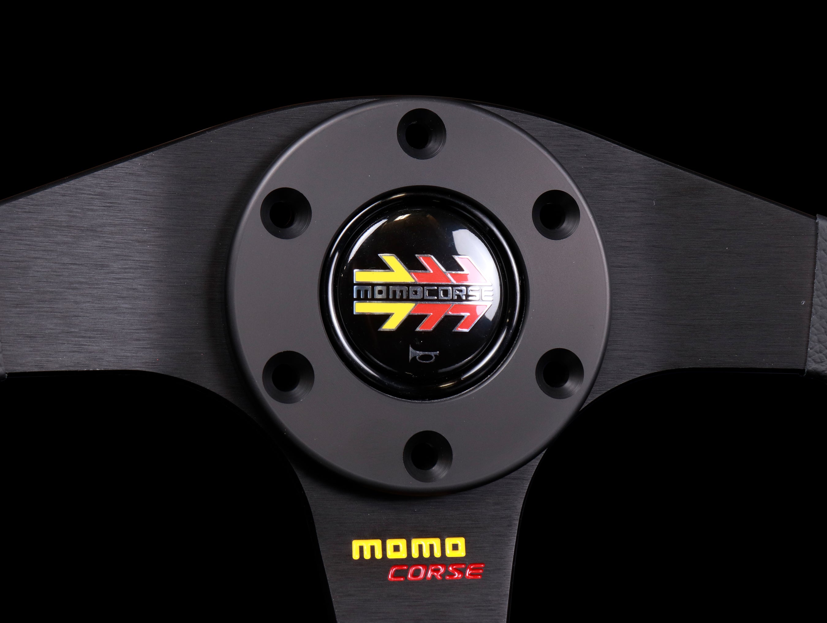 Momo Corse 2.0 Steering Wheel - Black Leather - JHPUSA
