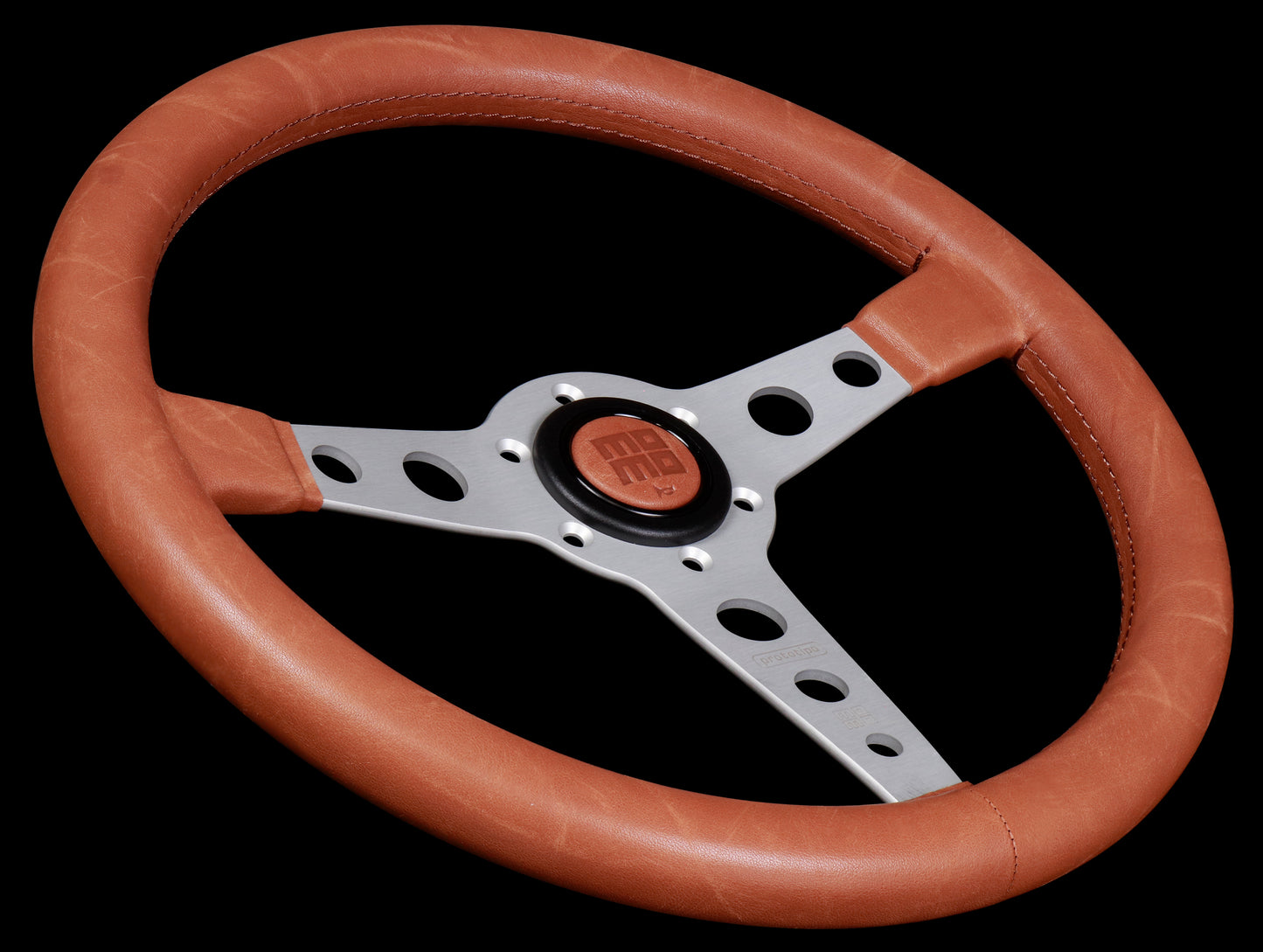 Momo 350mm Prototipo Heritage Steering Wheel - Tobacco Leather