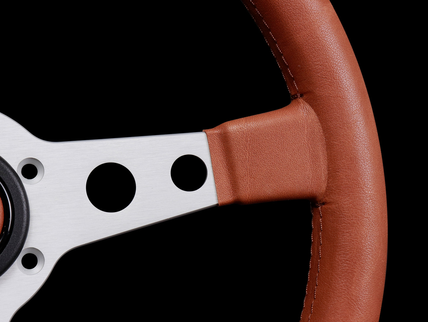 Momo 350mm Prototipo Heritage Steering Wheel - Tobacco Leather