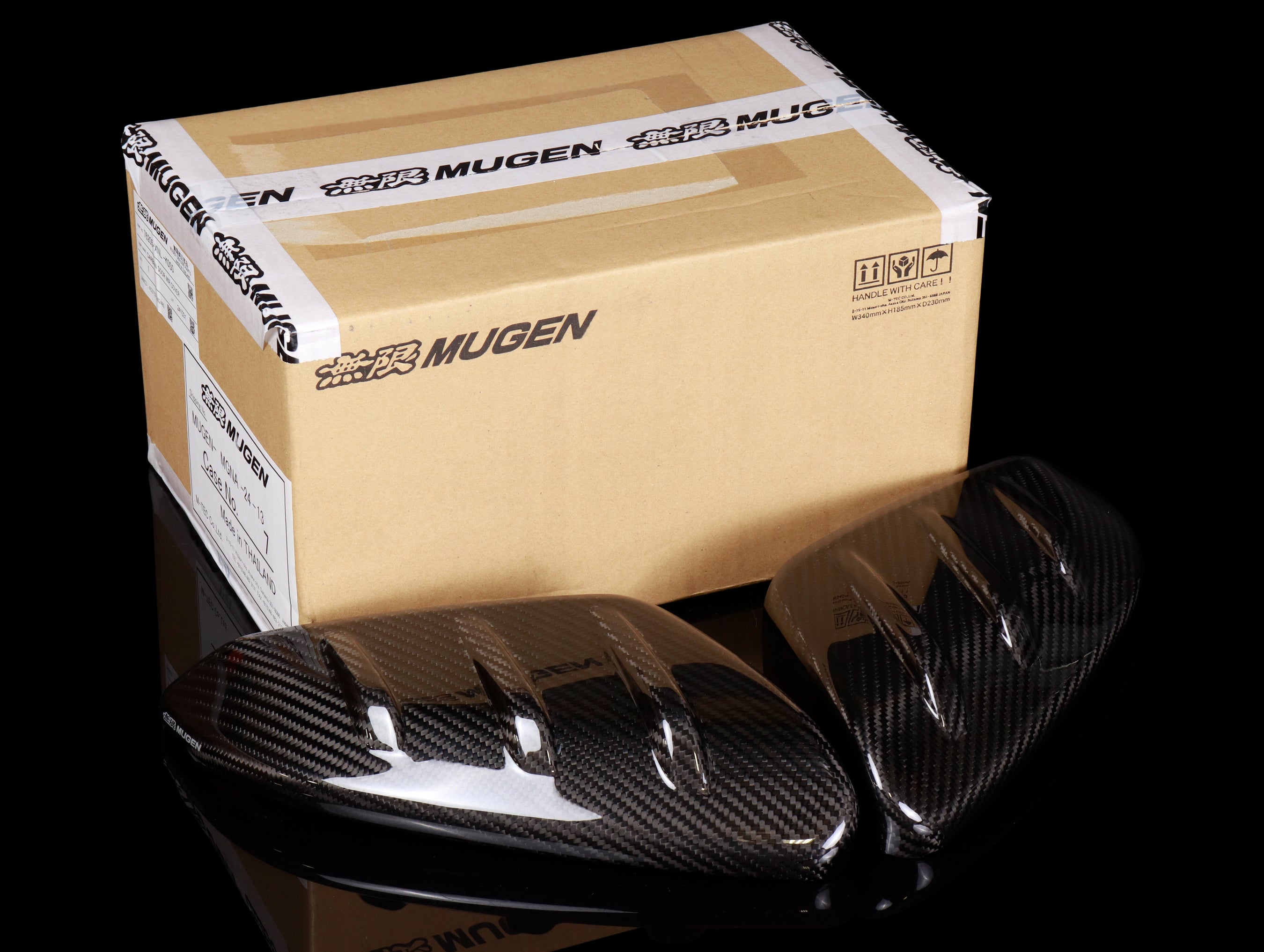 Mugen Carbon Fiber Door Mirror Cover Set - FK7/FK8 - JHPUSA