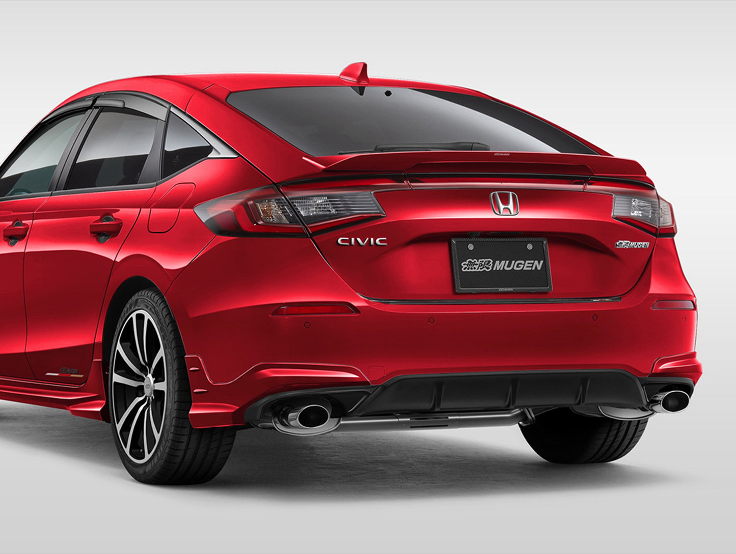 Mugen Rear Under Lip Spoiler - 22+ Civic Hatchback