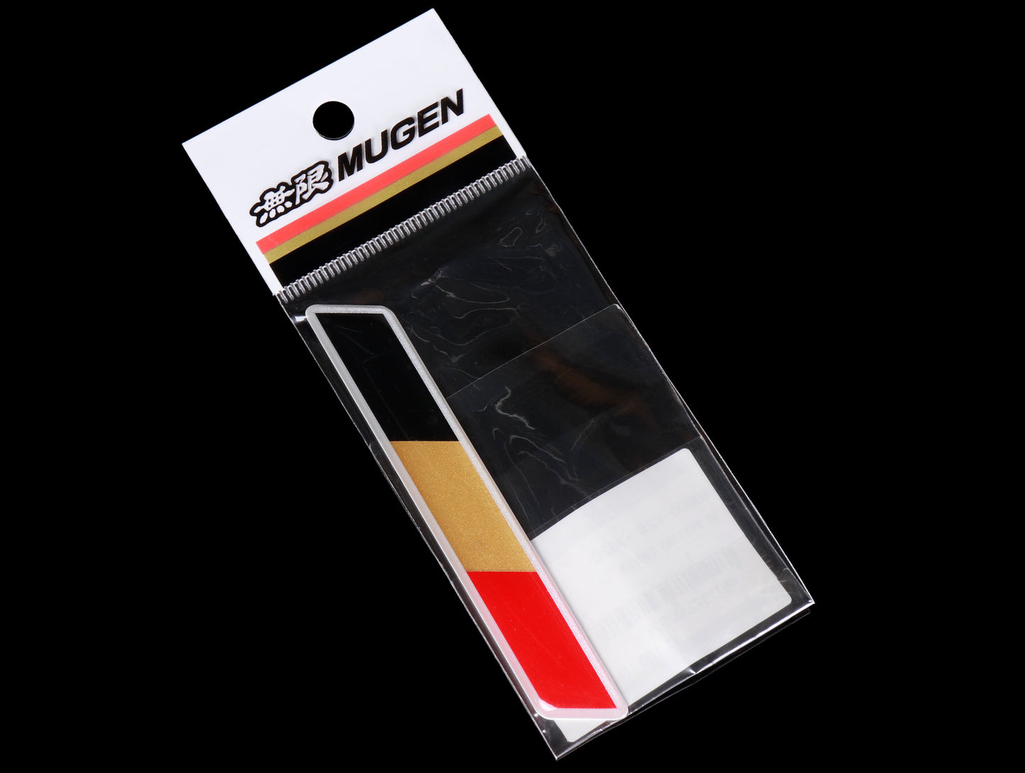 Mugen Tricolor Potting Emblem - Silver/Clear Edge