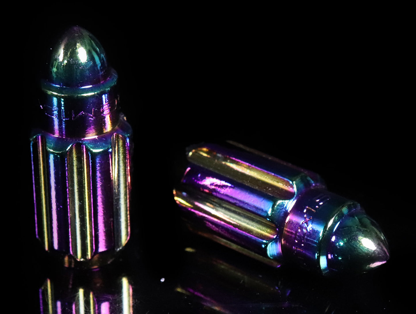 NRG 500 Series Bullet Closed End Steel Lug Nuts w/Key - Neo Chrome M12x1.50