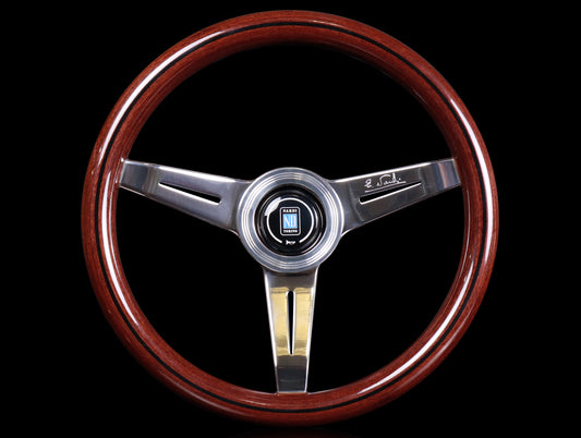 Nardi Classic Wood 340mm Steering Wheel w/ Polished Spokes