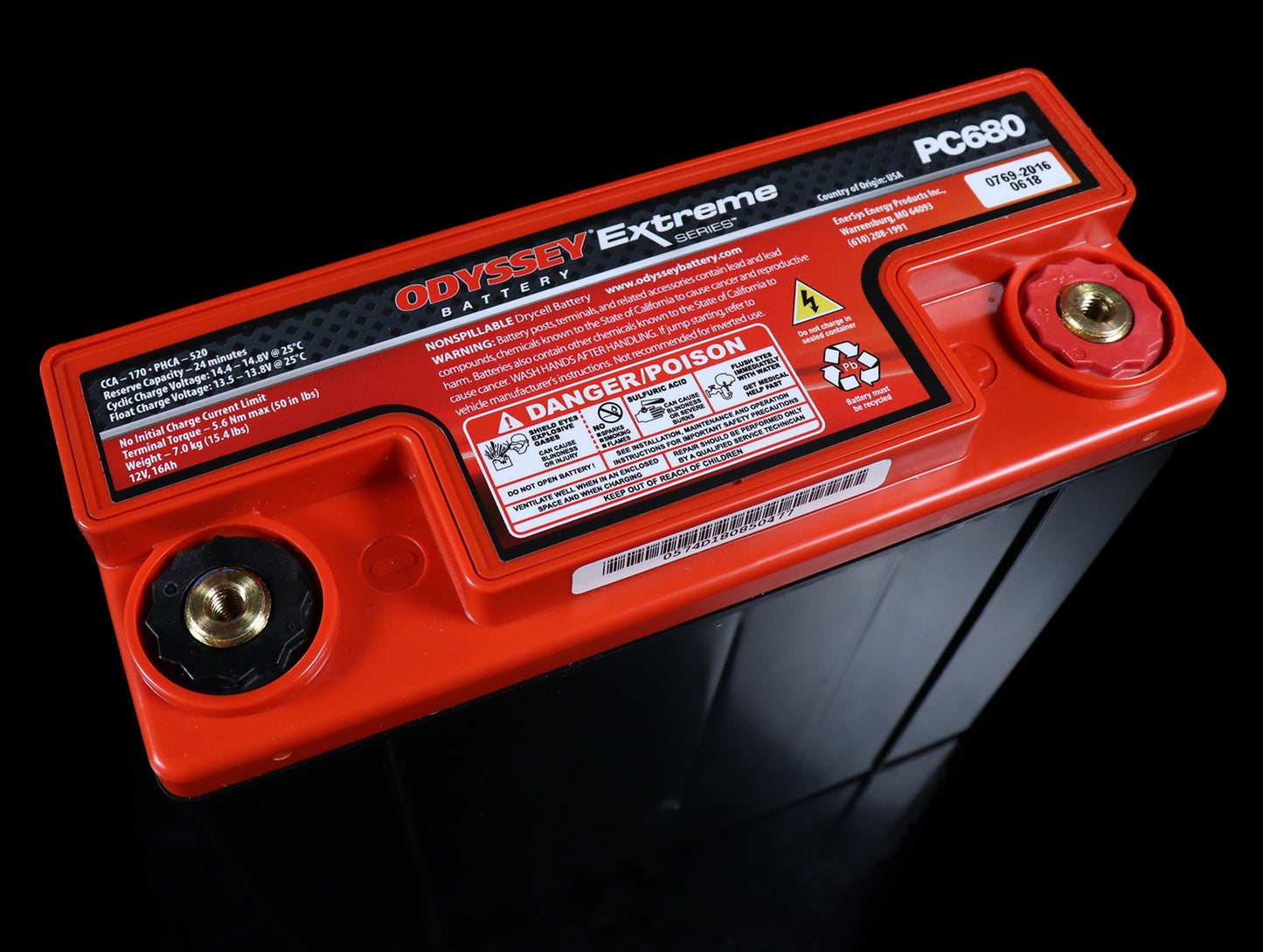 Odyssey PC680 Drycell Battery
