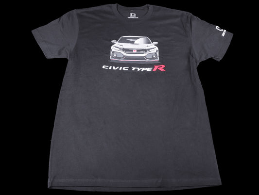 Official Licensed - Honda Civic Type-R Illustrated T-Shirt - Black