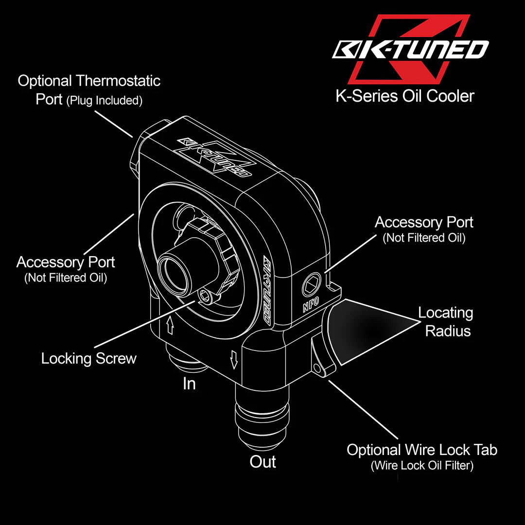 K-Tuned Oil Cooling Sandwich Adapter Plate - K-Series