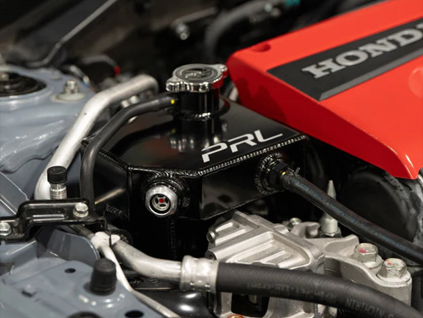 PRL Motorsports Baffled Coolant Expansion Tank - 17-25 Civic Type-R FK8/FL5 / 24+ Integra Type-S