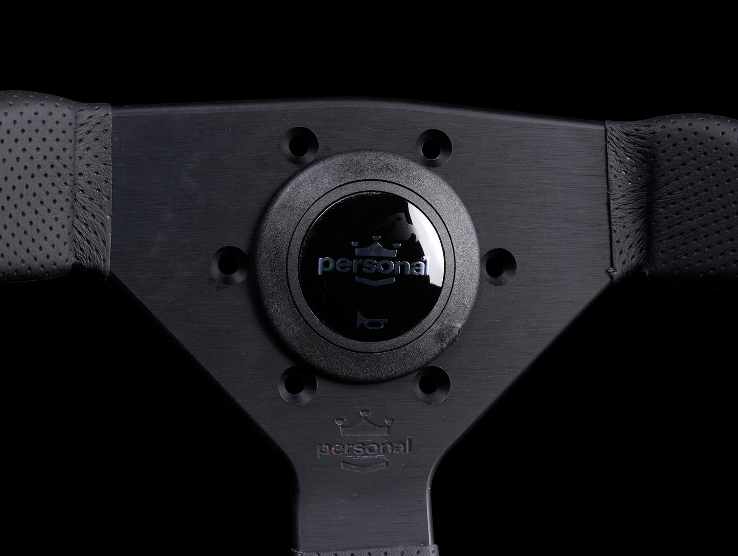 Personal Grinta 350mm Steering Wheel - Black Edition / Perforated Leather