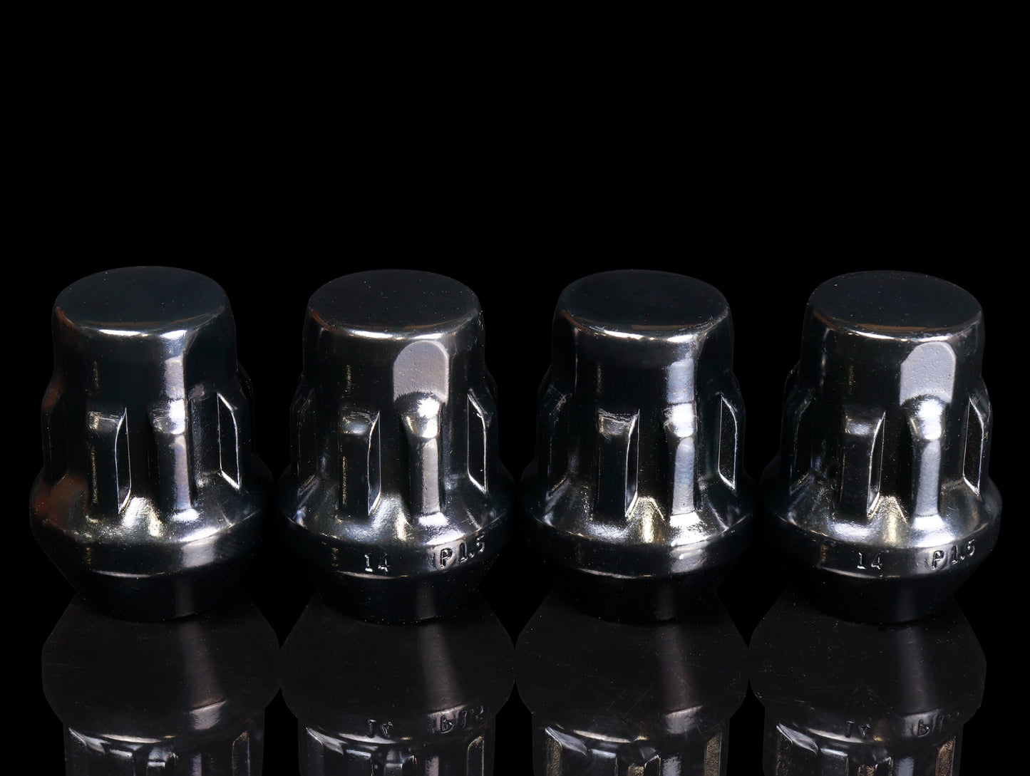 Kics Bull Lock Set Closed End - Black M12x1.50