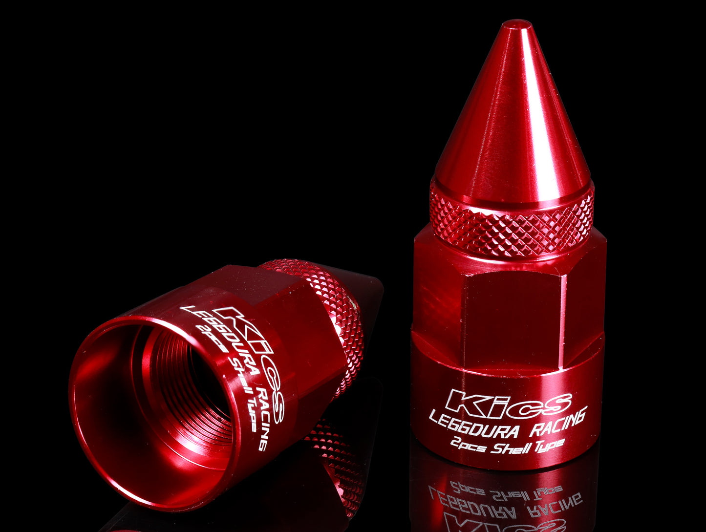 Project Kics Leggdura Dangan Replacement Spike Shell Set - Red - 20pc (Open Box)