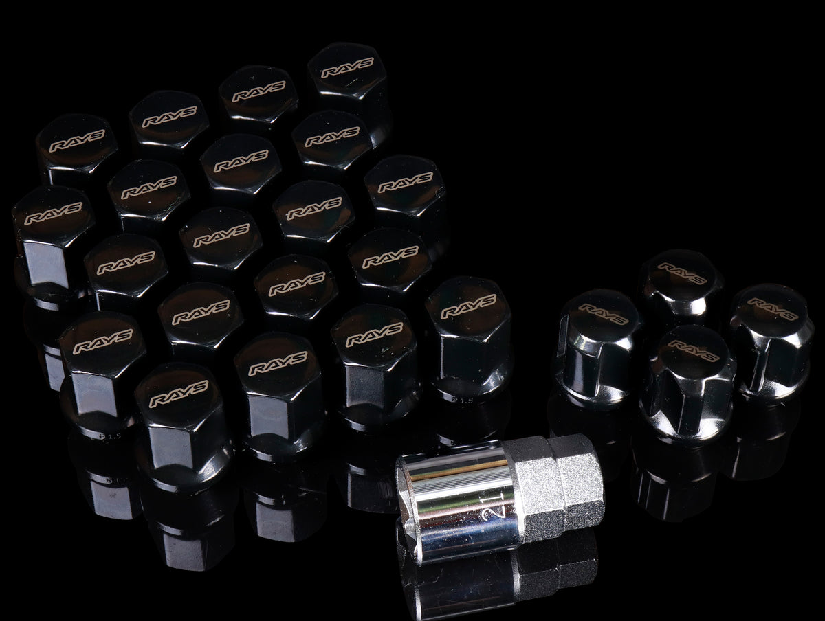 L31 Shell RAYS 19 Hex L31 Lugnut And Lock Set 6H - Black - JHPUSA