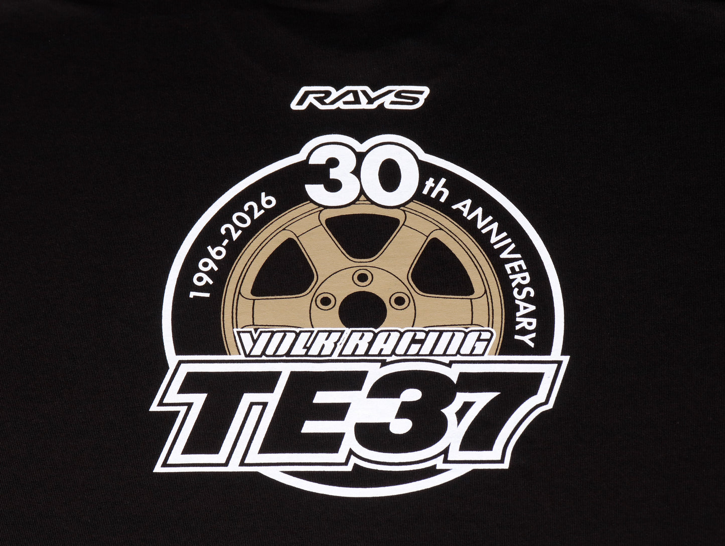 Volk Racing TE37 30th Anniversary Logo Shirt - Black