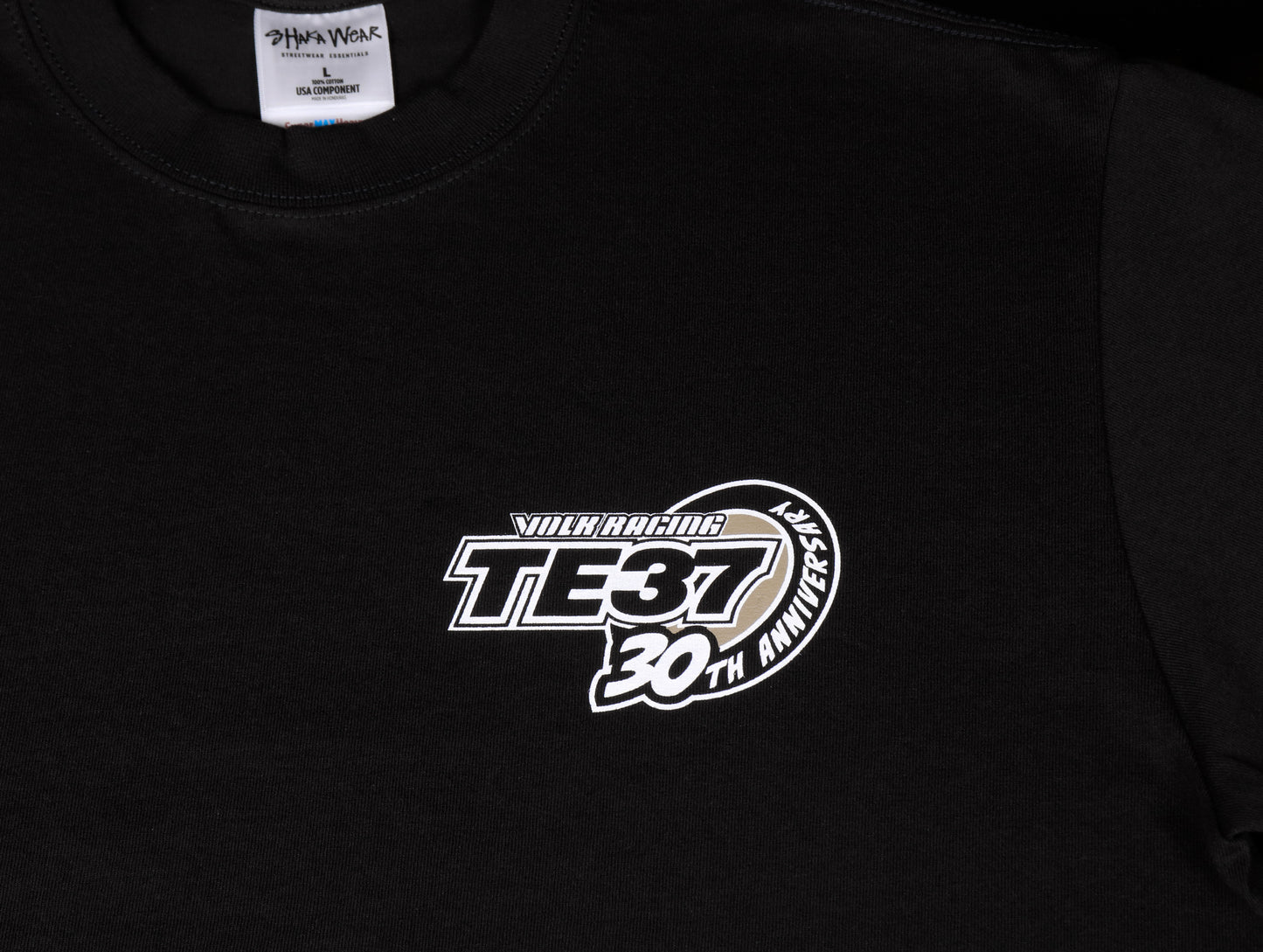 Volk Racing TE37 30th Anniversary Logo Shirt - Black