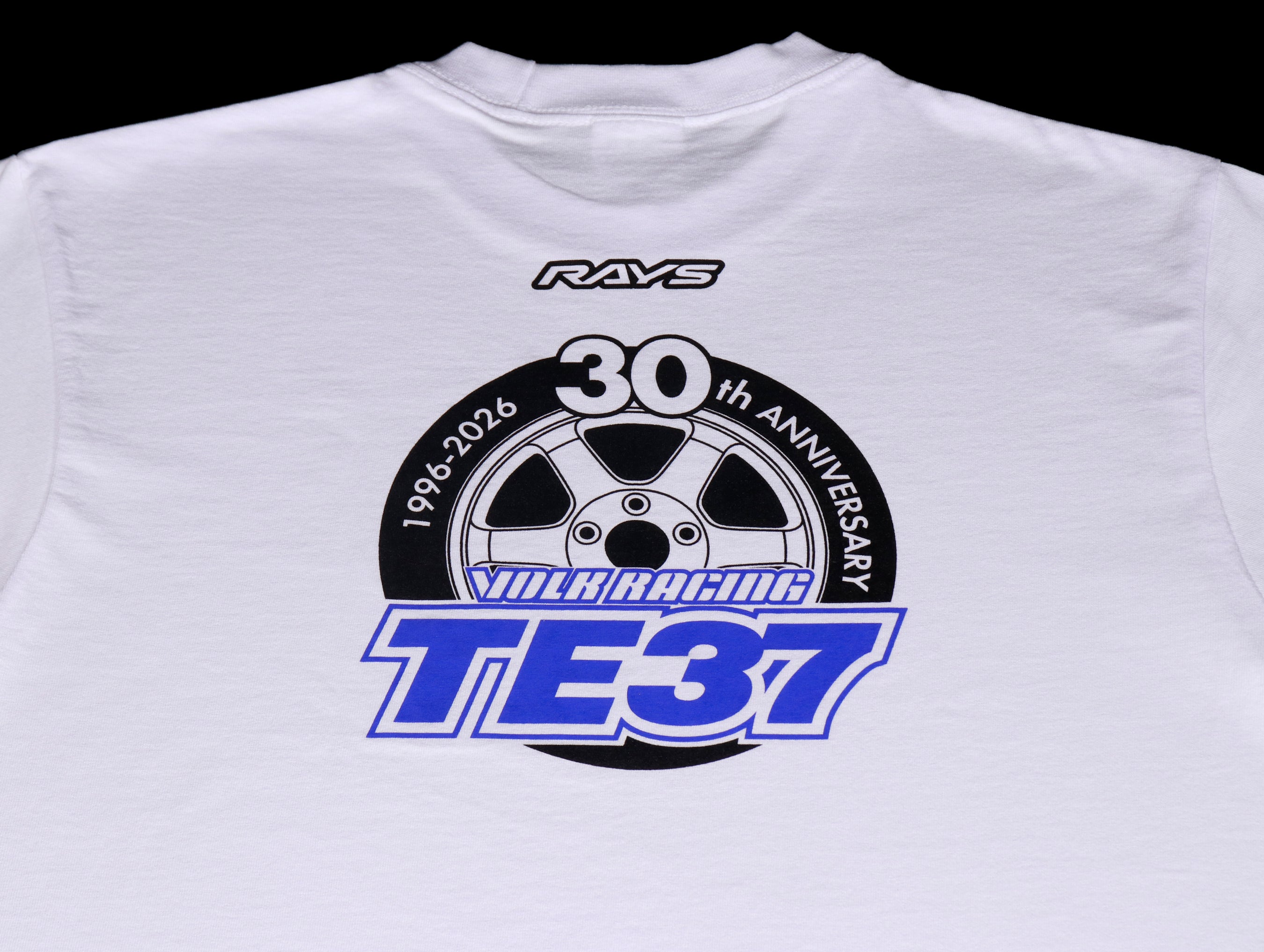 Volk Racing TE37 30th Anniversary Logo Shirt - White - JHPUSA