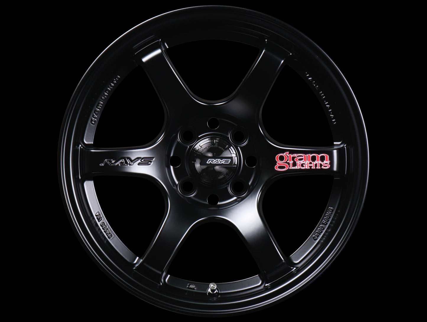Rays Gram Lights 57DR Wheels w/ Center Caps - Semi Gloss Black 15x8 / 4x100 / +35