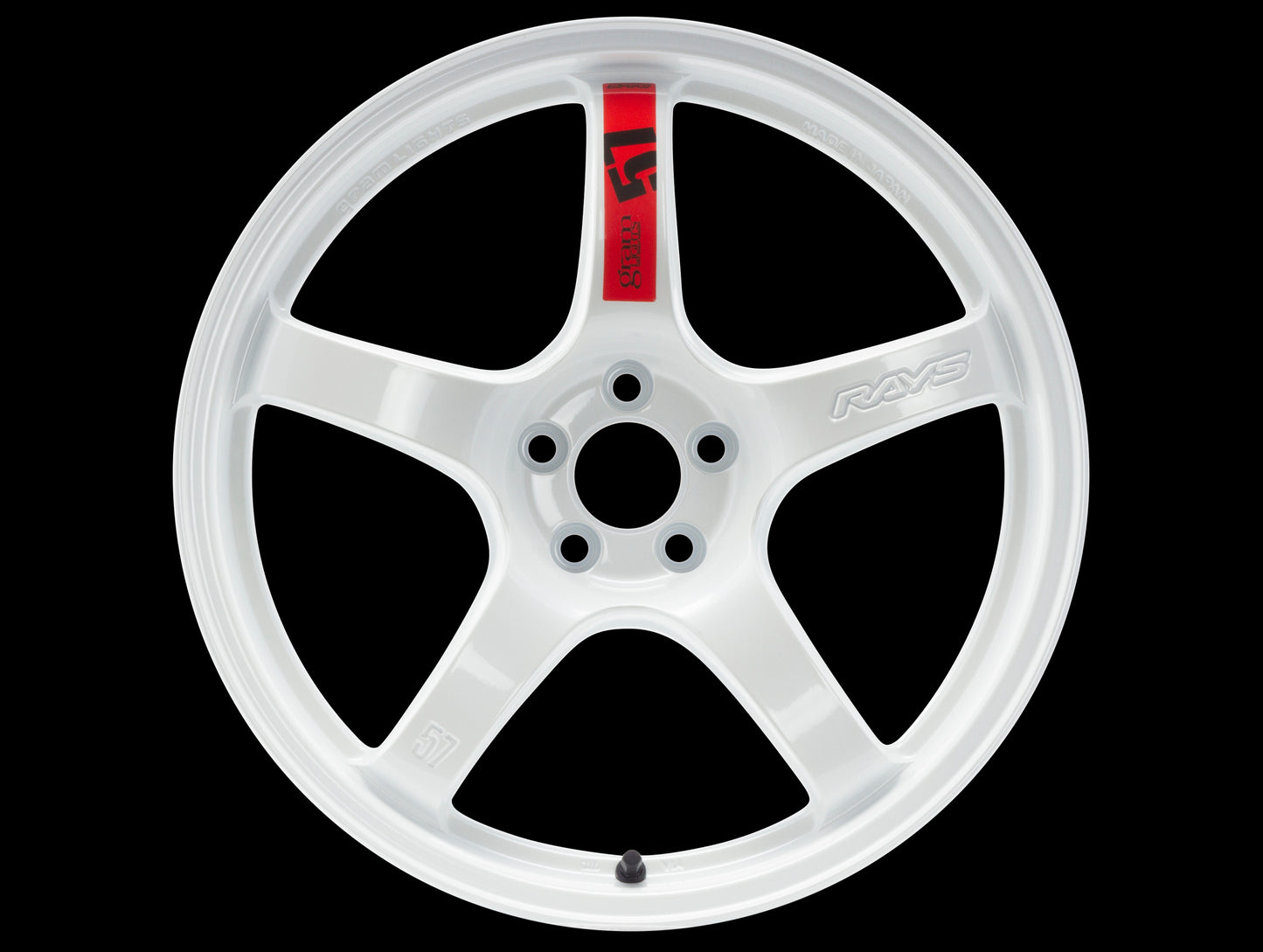 Rays Gram Lights 57DR/CR Spoke Sticker Set (2 Pieces / Red)