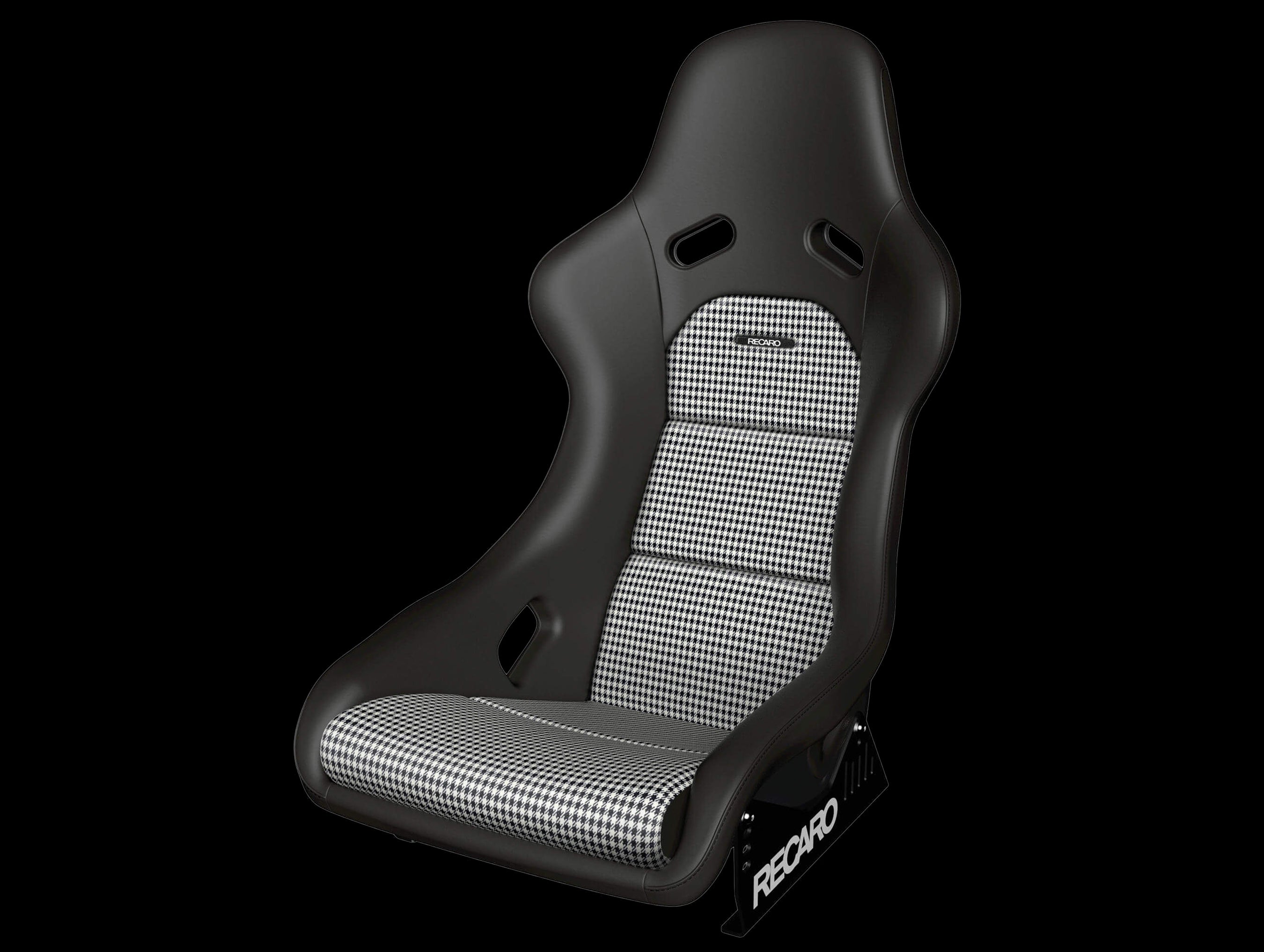 Recaro Classic Pole Position ABE - Leather Black / Pepita - JHPUSA