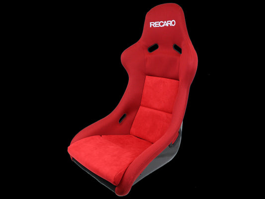 Recaro Pole Position - Jersey Red Bolster / Suede Red Insert / Silver Logo