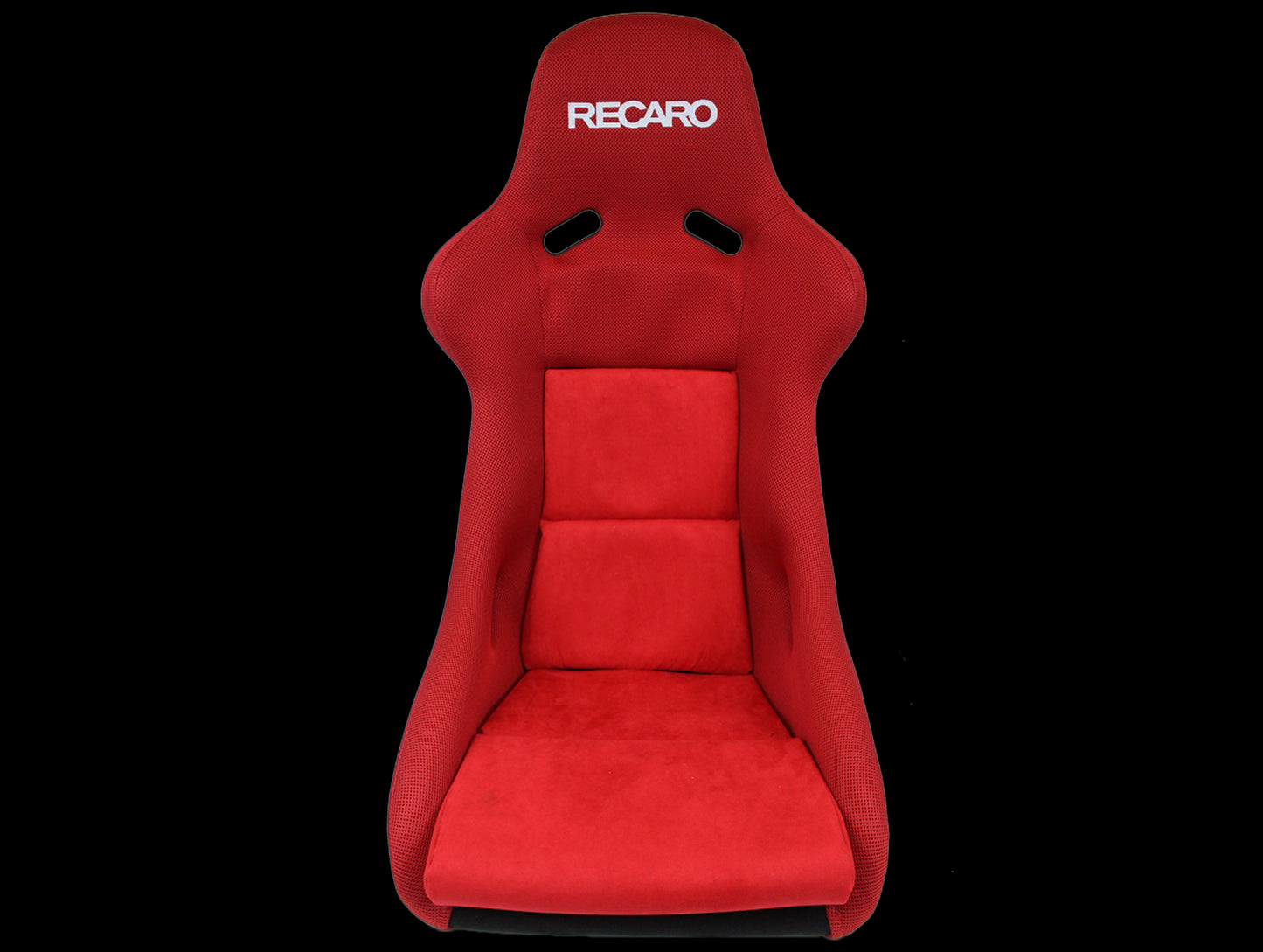 Recaro Pole Position - Jersey Red Bolster / Suede Red Insert / Silver Logo